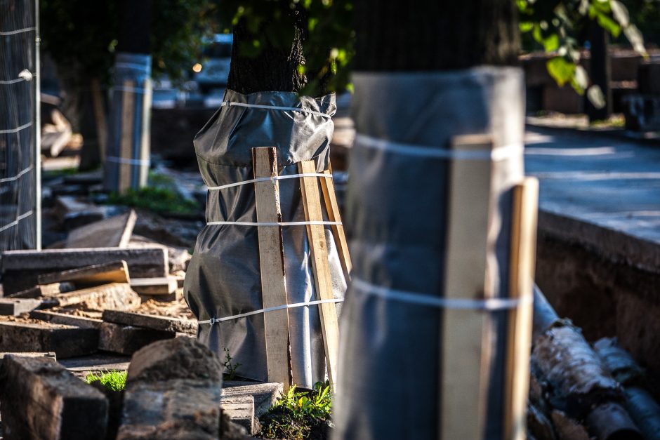 Dėl uždarytos A. Baranausko gatvės – spūstys