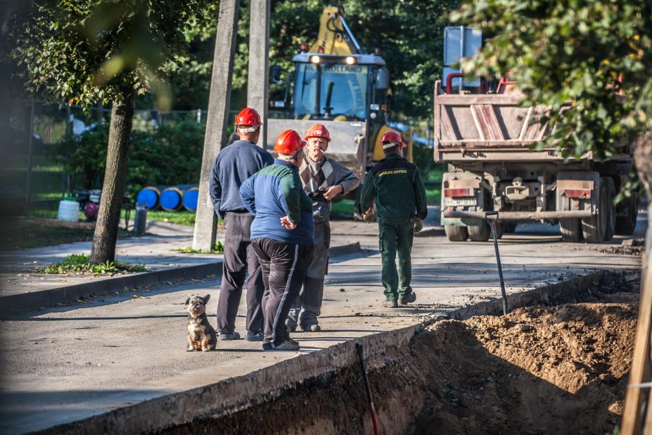 Dėl uždarytos A. Baranausko gatvės – spūstys