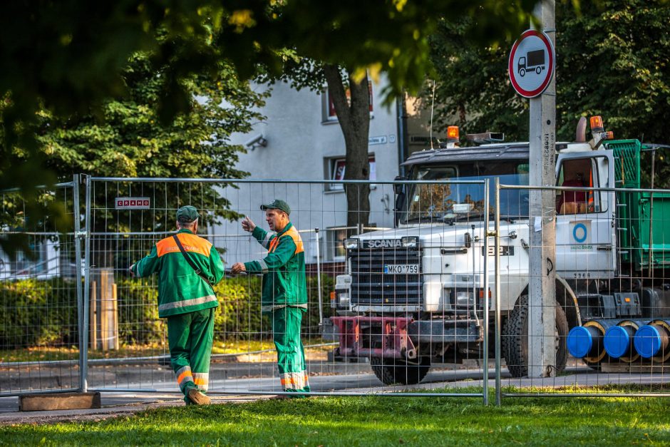 Dėl uždarytos A. Baranausko gatvės – spūstys