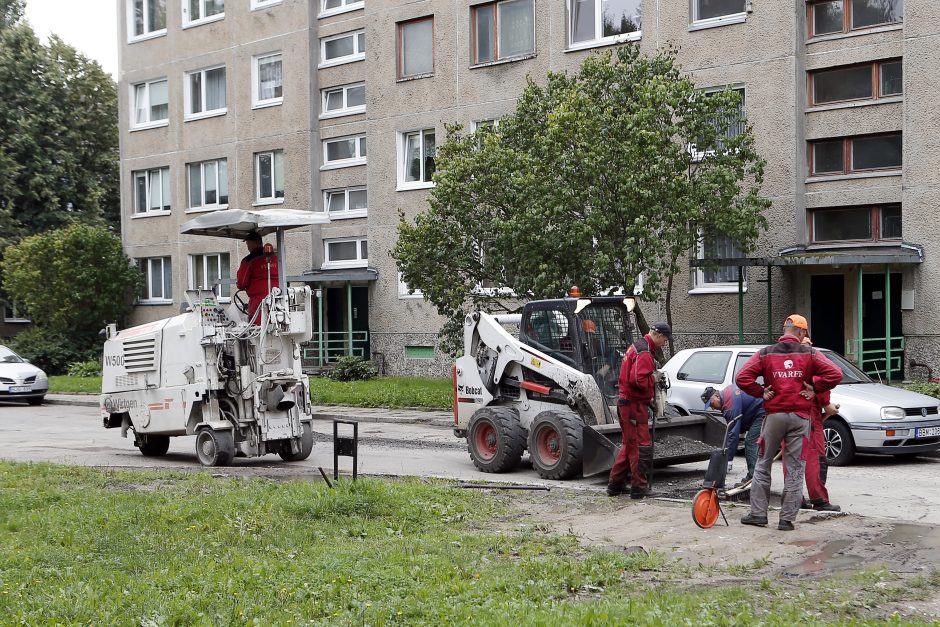 Klaipėdos kiemuose mažėja duobių