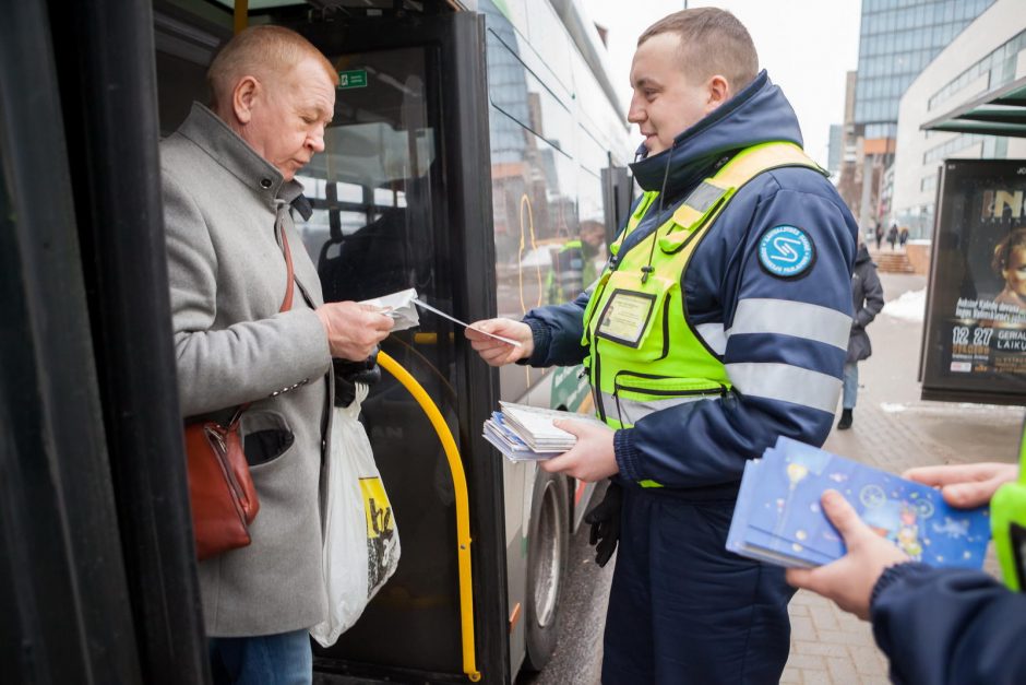 Viešojo transporto keleiviams – maloni kalėdinė staigmena