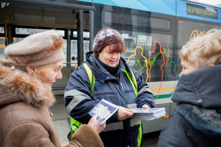 Viešojo transporto keleiviams – maloni kalėdinė staigmena