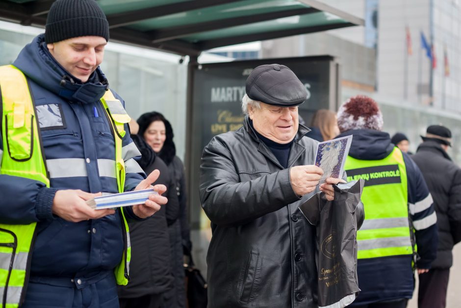 Viešojo transporto keleiviams – maloni kalėdinė staigmena