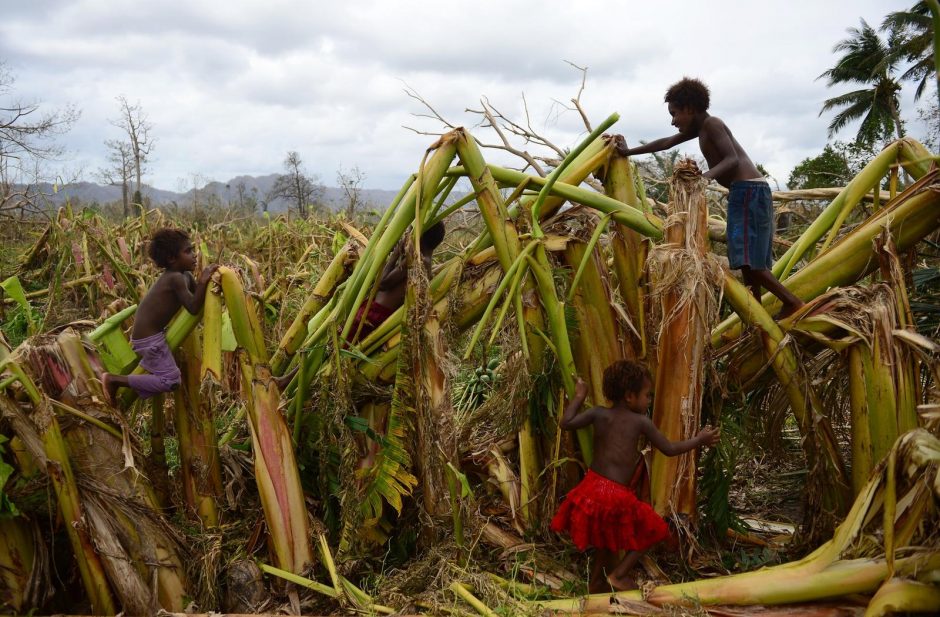 Vanuatu premjeras: ciklono aukų tikriausiai reikšmingai nebepadaugės