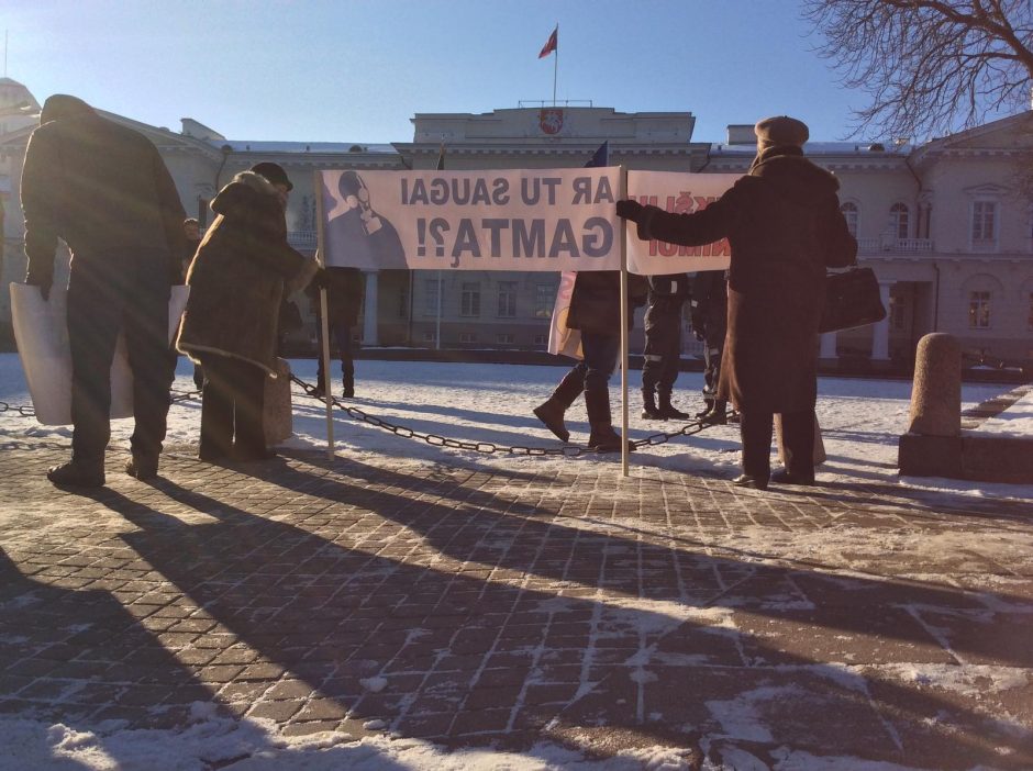 Kauniečiai sostinėje protestavo prieš „Fortum“ užmojus