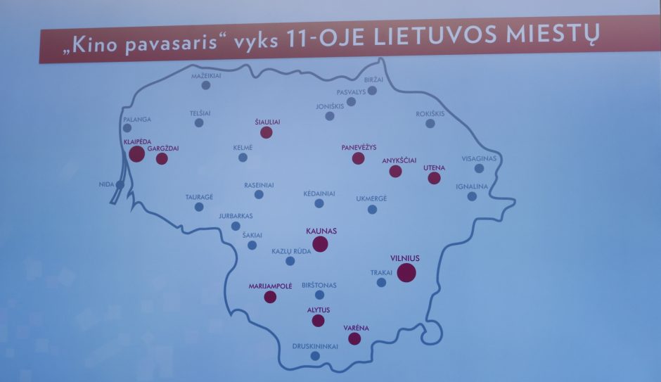 „Kino pavasario“ programa šiemet aplankys 11 miestų