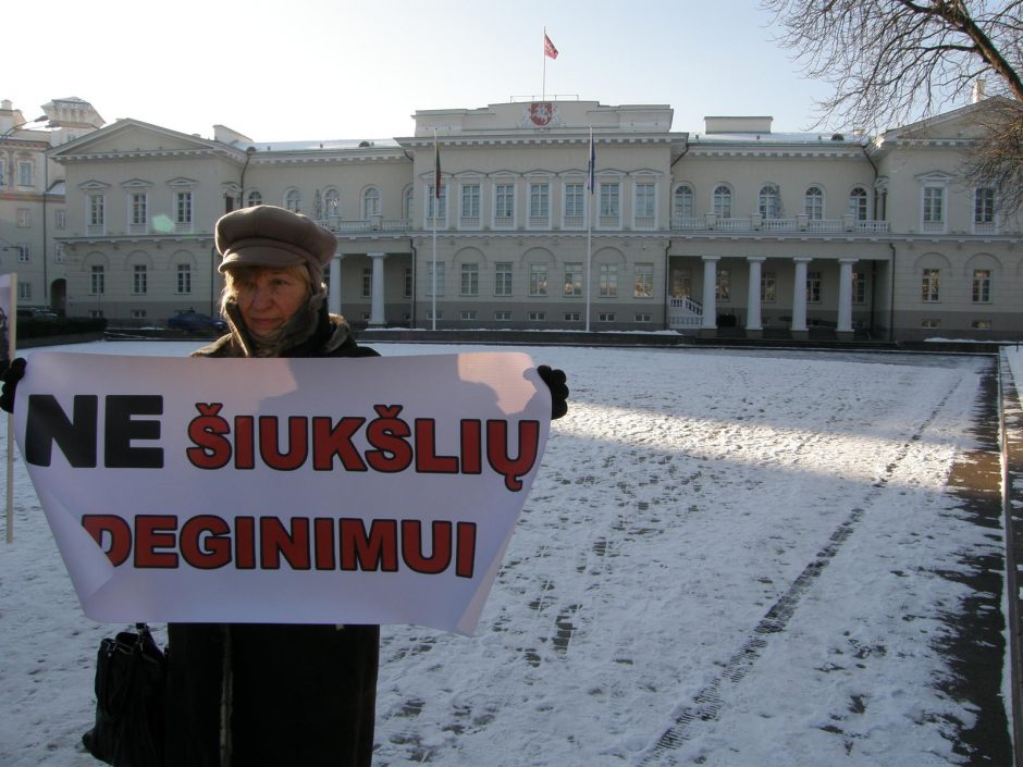 Kauniečiai sostinėje protestavo prieš „Fortum“ užmojus