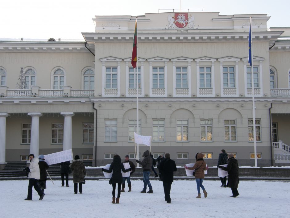 Kauniečiai sostinėje protestavo prieš „Fortum“ užmojus