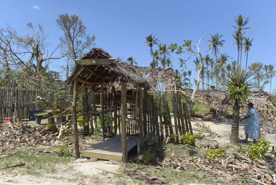 Vanuatu premjeras: ciklono aukų tikriausiai reikšmingai nebepadaugės