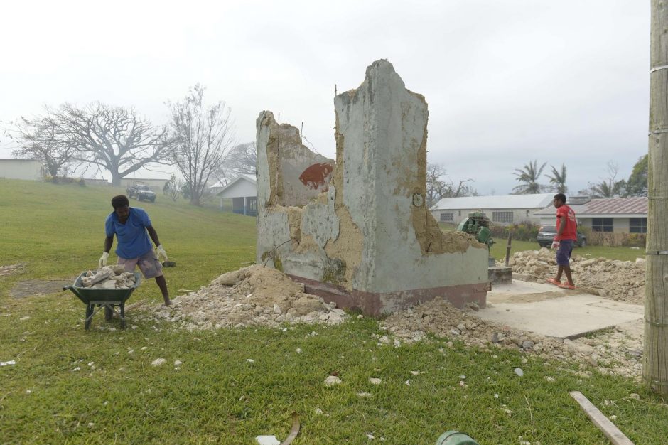 Vanuatu premjeras: ciklono aukų tikriausiai reikšmingai nebepadaugės