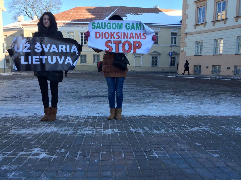 Kauniečiai sostinėje protestavo prieš „Fortum“ užmojus