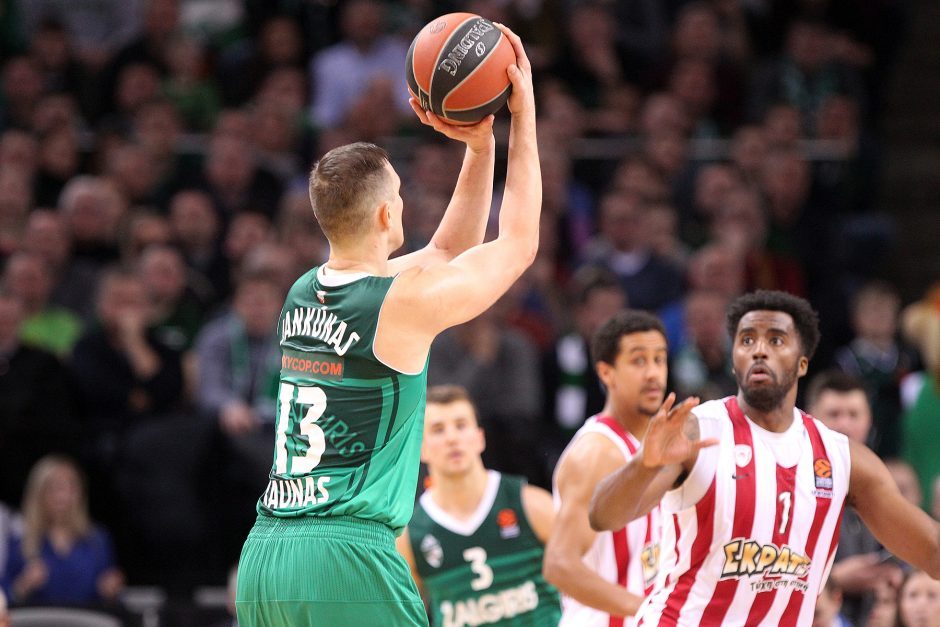 „Žalgirio“ krepšininkai po pratęsimo palaužė „Olympiacos“ komandą