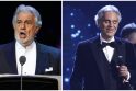 Placido Domingo (kairėje) ir Andrea Bocellis