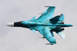 Kursko srityje numuštas rusų naikintuvas Su-34