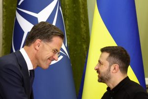 Naujasis NATO vadovas M. Rutte lankosi Kyjive