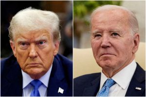 J. Bidenas metė iššūkį D. Trumpui dalyvauti dviejuose rinkimų debatuose