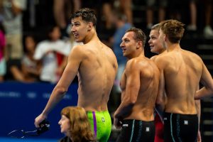 Olimpinėse žaidynėse plaukimo estafetėje lietuviai krito pirmajame etape