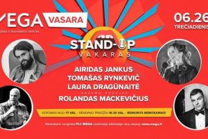 „Megoje“ – nemokamas „stand-up“ komedijos vakaras kartu su R. Mackevičiumi 