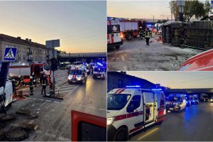 Daugiau didžiulės avarijos aplinkybių: tik vienas mikroautobuso keleivis segėjo saugos diržą