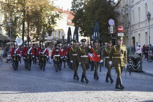 Simboliškai atkartota istorinė Oršos mūšio laimėtojo triumfo eisena