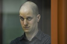 JAV žurnalisto E. Gershkovichiaus teismo procesas Rusijoje artėja prie pabaigos