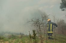 Skirtingose šalies vietose – žolės ir miško paklotės gaisrai