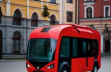 Į sostinės gatves išriedės autonominis autobusas